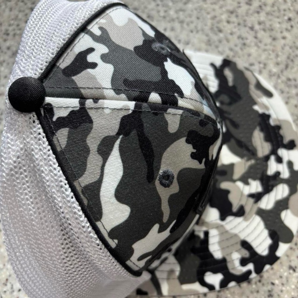 Black Camo Men's Hat - Picture 6 of 7